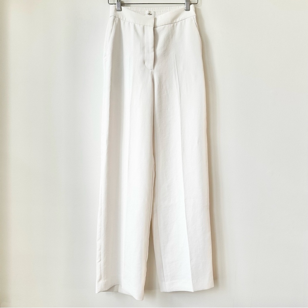 ARITZIA | WILFRED ALANYA PANT HIGH RISE WIDE LEG ELASTIC BACK WAIST CREPETTE